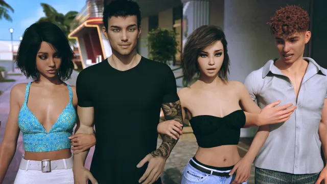 Intertwined visual novel scene render from Episode 3