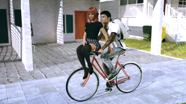Intertwined visual novel scene render from Episode 4